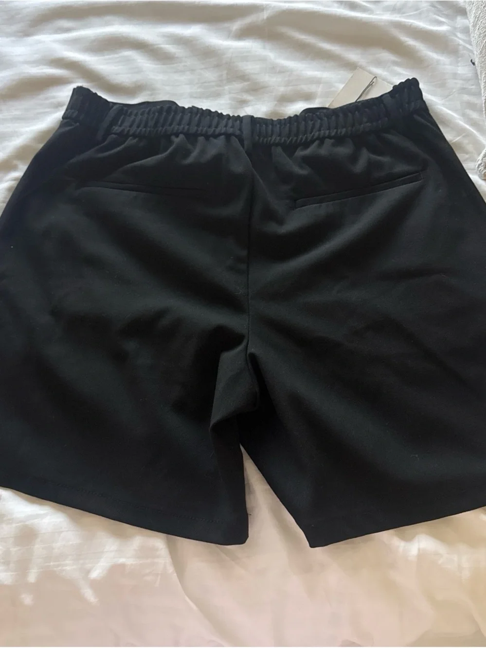 Zara Men's Black Bermuda Shorts - Classic Tailored Cut